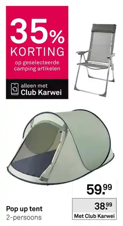 Karwei Karwei pop up tent aanbieding