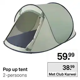 Karwei Karwei pop up tent aanbieding