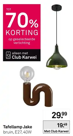 Karwei Tafellamp Jake aanbieding