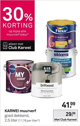 Karwei karwei muurverf aanbieding