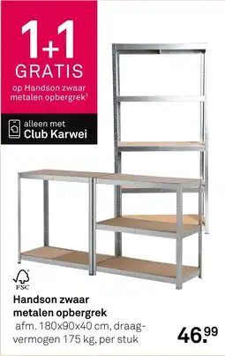 Karwei Handson zwaar metalen opbergrek aanbieding