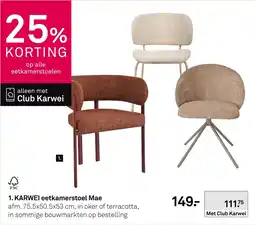 Karwei Karwei eetkamerstoel Mae aanbieding