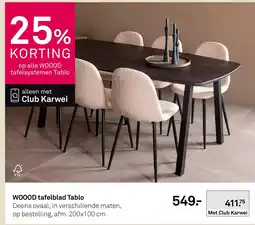 Karwei WOOOD tafelblad Tablo aanbieding