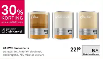 Karwei KARWEI binnenbeits aanbieding