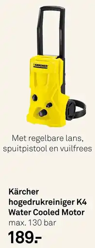 Karwei Kärcher hogedrukreiniger K4 Water Cooled Motor aanbieding