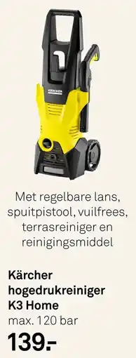 Karwei Kärcher hogedrukreiniger K3 Home aanbieding