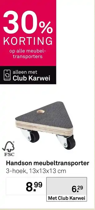 Karwei Handson meubeltransporter aanbieding