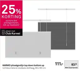 Karwei karwei plisségordijn top down bottom up aanbieding