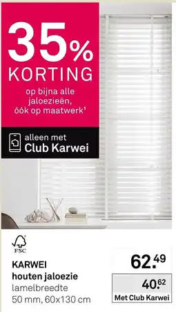 Karwei karwei houten jaloezie aanbieding