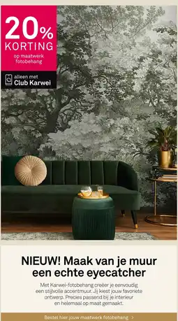Karwei Maatwerk fotobehang aanbieding