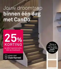 Karwei CanDo traprenovatie aanbieding
