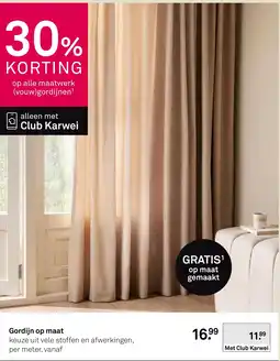 Karwei Gordijn op maat aanbieding