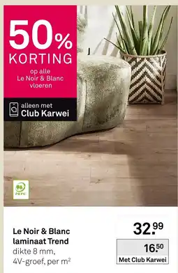 Karwei Le Noir & Blanc laminaat Trend aanbieding