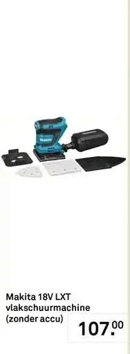 Karwei Makita 18V LXT vlaksschuurmachine aanbieding