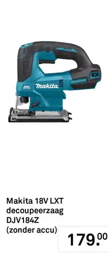 Karwei Makita 18V LXT decoupeerzaag DJV184Z aanbieding
