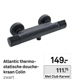 Karwei Atlantic thermostatische douche-kraan Colin aanbieding
