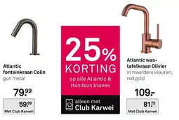 Karwei Atlantic fonteinkraan Colin gun metal aanbieding