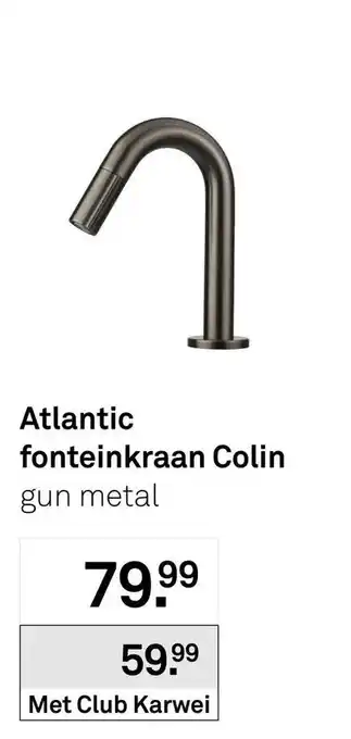 Karwei Atlantic fonteinkraan colin gun metal aanbieding