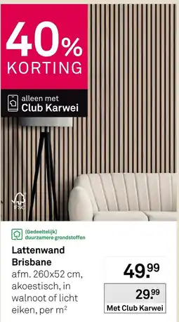 Karwei Club Karwei Lattenwand Brisbane aanbieding