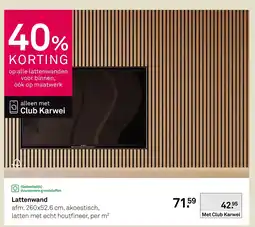 Karwei Lattenwand aanbieding