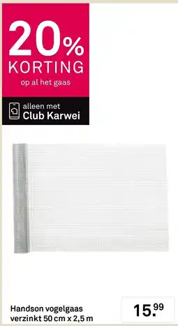 Karwei Handson vogelgaas aanbieding