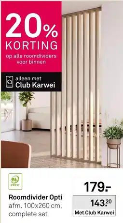 Karwei Karwei Roomdivider Opti aanbieding