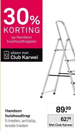 Karwei Handson huishoudtrap aanbieding