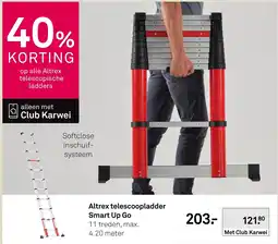Karwei Altrex telescoopladder Smart Up Go aanbieding