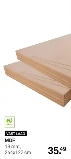 Karwei Vast Laag MDF aanbieding