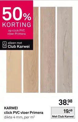 Karwei Karwei click PVC vloer Primera aanbieding