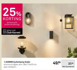 Karwei KARWEI buitenlamp Andor aanbieding