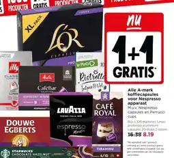 Jumbo Alle A-merk koffiecapsules voor Nespresso apparaat aanbieding