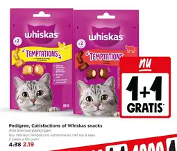 Jumbo Pedigree, Catisfactions of Whiskas snacks aanbieding