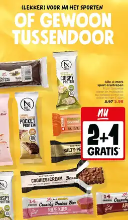 Jumbo Alle A-merk sport eiwitrepen aanbieding