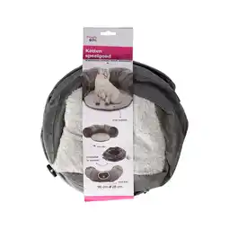Van Cranenbroek Kattentunnel met kussen Gotar grijs 95 cm FP aanbieding