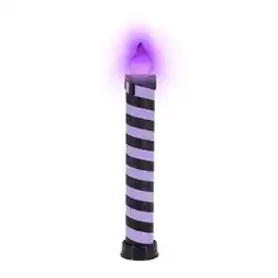 Van Cranenbroek Kaars zwart/paars 82 cm led-vlam aanbieding