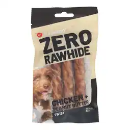 Van Cranenbroek Hondensnack twist kip & pindakaas Zero Rawhide 3 st. 12,5 cm aanbieding