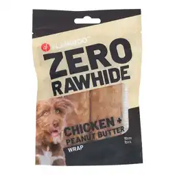 Van Cranenbroek Hondensnack wrap kip & pindakaas Zero Rawhide 2 st. 10 cm aanbieding