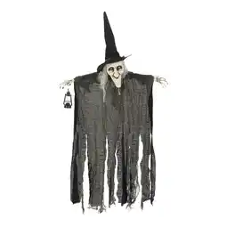 Van Cranenbroek Hangende witte heks met beweging, licht en geluid, 120 cm aanbieding
