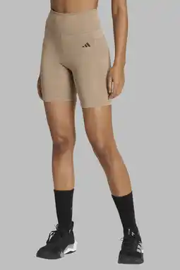 Wehkamp adidas Performance sportshort Optimé - lichtbruin aanbieding