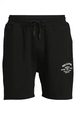 Wehkamp Malelions regular sweatshort zwart aanbieding