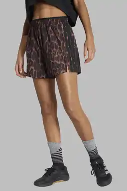 Wehkamp adidas Performance sportshort Optimé met panterprint aanbieding