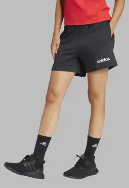 Wehkamp adidas Sportswear slim regularwaist sweatshort zwart aanbieding