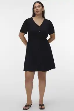 Wehkamp VERO MODA CURVE mini jurk zwart aanbieding
