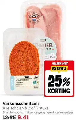 Jumbo Varkensschnitzels aanbieding