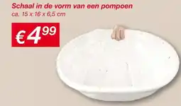 Kik Schaal in de vorm van een pompoen aanbieding