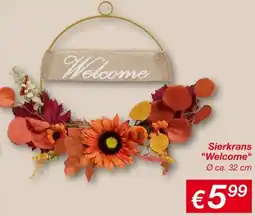 Kik Sierkrans Welcome aanbieding