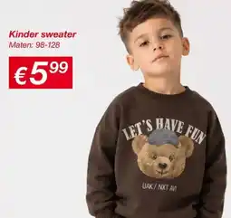 Kik Kinder sweater aanbieding
