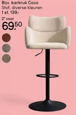 Leen Bakker Barkruk coco aanbieding