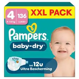 Trekpleister Pampers Baby-Dry Maat 4 Luiers aanbieding
